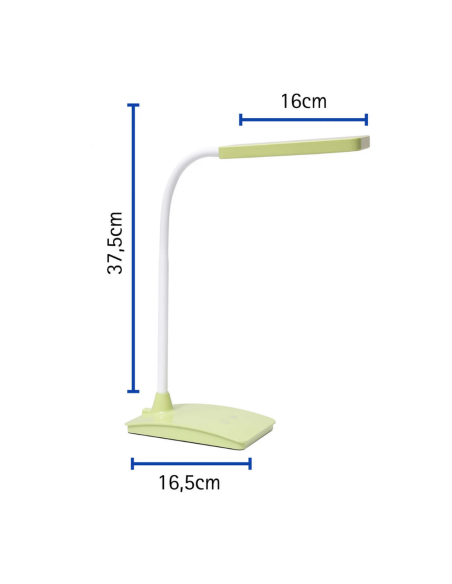 Lampa LED de birou, MAUL Pearly Colour Vario - verde lime