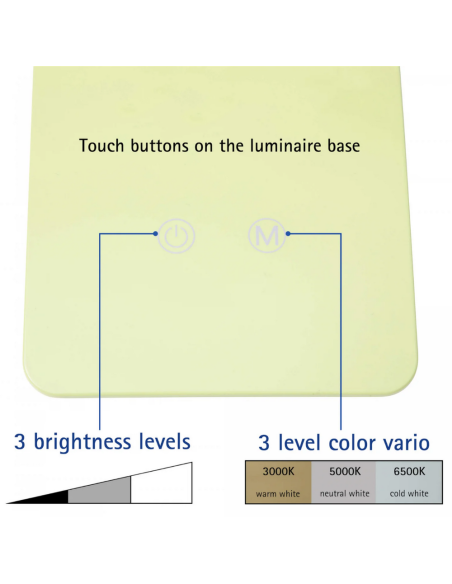 Lampa LED de birou, MAUL Pearly Colour Vario - verde lime