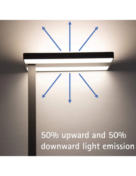 Lampa LED de podea, MAUL Javal - argintie