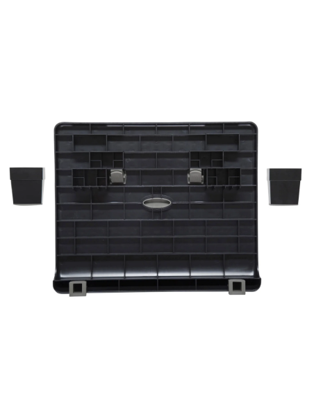 Suport pentru picioare, din plastic, ajustabil (x2), 45x35,3 cm, MAUL Standard Nubby - negru