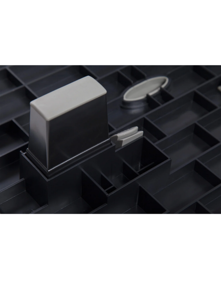 Suport pentru picioare, din plastic, ajustabil (x2), 45x35,3 cm, MAUL Standard Nubby - negru