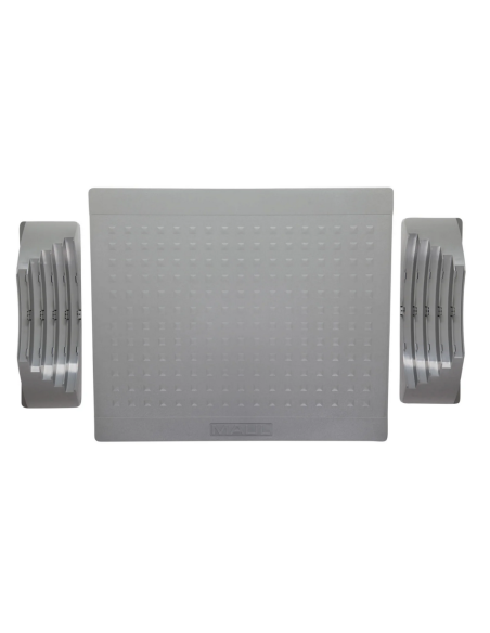 Suport pentru picioare, ergonomic, ajustabil (x5), 45x39 cm, MAUL Pro - gri