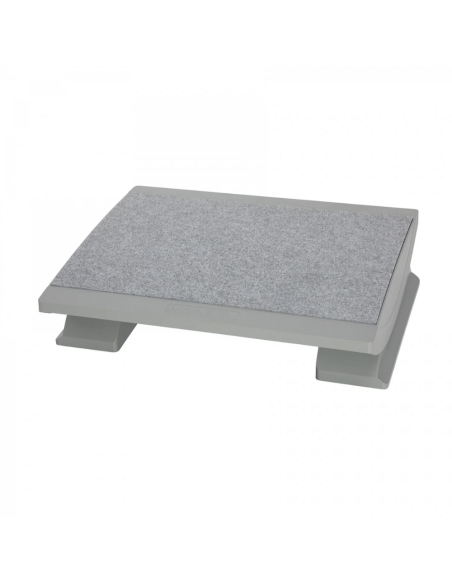 Suport pentru picioare, cu covoras, ergonomic, ajustabil (x5), 45x39 cm, MAUL Pro - gri