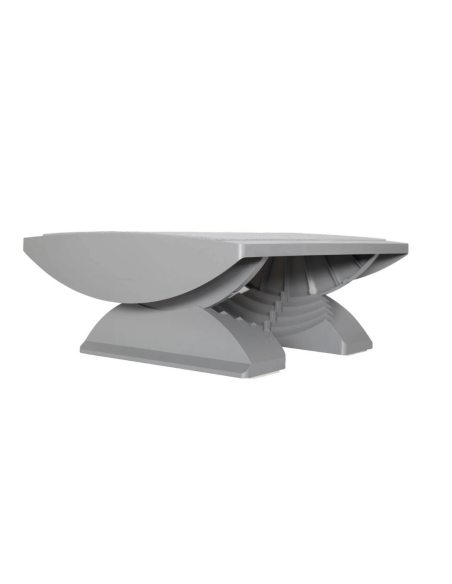 Suport pentru picioare, cu covoras, ergonomic, ajustabil (x5), 45x39 cm, MAUL Pro - gri