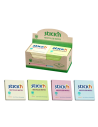 HO-21433,Notes autoadeziv 76 x 76 mm, hartie reciclata, 100 file, 12 buc/cutie, Stick"n – galben pastel