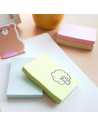 HO-21433,Notes autoadeziv 76 x 76 mm, hartie reciclata, 100 file, 12 buc/cutie, Stick"n – galben pastel