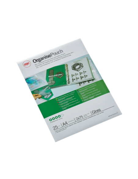 GBC-3747515,Folie laminare GBC, la cald, pre-perforata, A4+, 75 microni, 25 buc/set