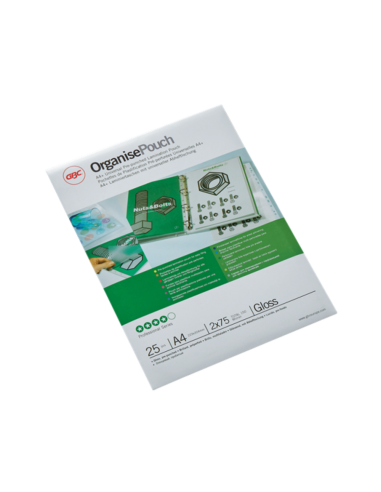 GBC-3747515,Folie laminare GBC, la cald, pre-perforata, A4+, 75 microni, 25 buc/set