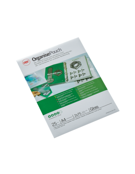 GBC-3747515,Folie laminare GBC, la cald, pre-perforata, A4+, 75 microni, 25 buc/set