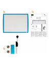 NB-2104176,Tabla NOBO Joy, plastic, 43x58.5cm, magnetica, include marker, burete si magneti, alb, rama albastra