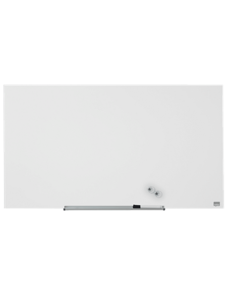 Tabla NOBO Impression Pro Widescreen 45", sticla, 100x56cm, magnetica + marker,tavita, magneti, alb