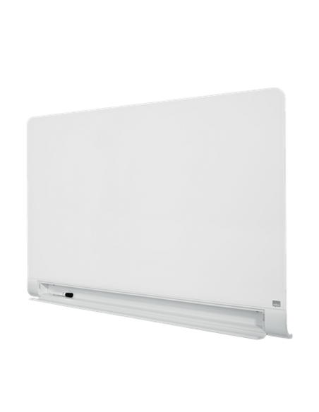 Tabla NOBO Impression Pro Widescreen 57", sticla,126x71cm, magnetica,colturi rotunjite+accesorii,alb