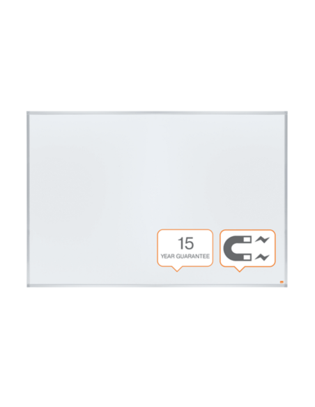 NB-1915675,Tabla NOBO Essentials, otel lacuit, 180x120 cm, magnetica, include tavita, alb