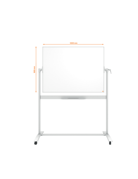 Tabla mobila NOBO Classic, otel lacuit, 120x90 cm, magnetica, include marker si tavita, alb