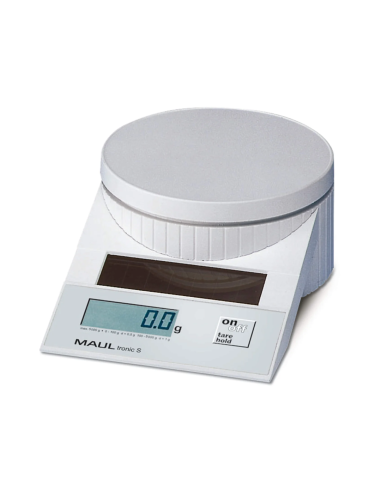 MA-15150-02,Cantar pentru corespondenta, solar, MAUL tronic S, 5000 g - alb