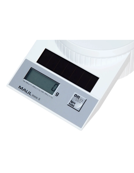 MA-15150-02,Cantar pentru corespondenta, solar, MAUL tronic S, 5000 g - alb