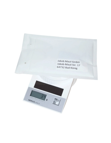 MA-15150-02,Cantar pentru corespondenta, solar, MAUL tronic S, 5000 g - alb