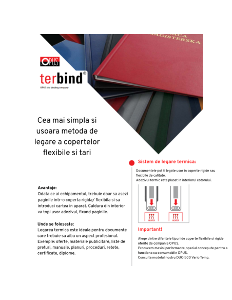Masina de indosariere termica OPUS DUO 500 Slim Vario TEMP