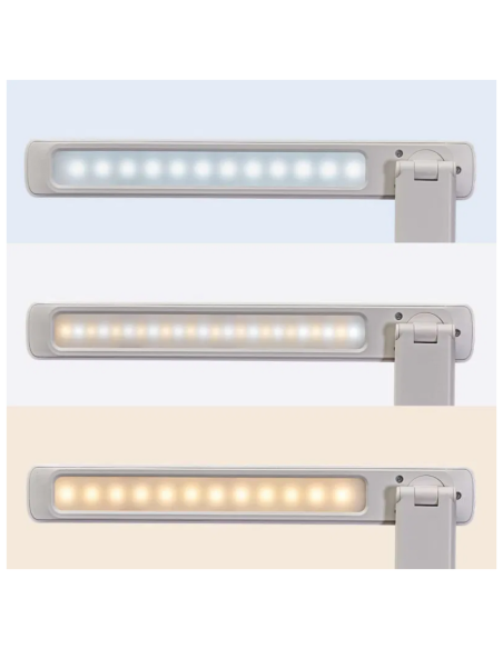 Lampa LED de birou, reincarcabila, mobila, MAUL Sally, intensitate reglabila in culori variate - alb