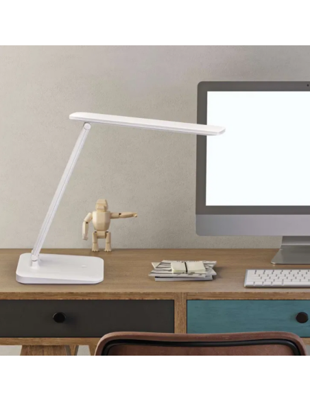 Lampa LED de birou, reincarcabila, mobila, MAUL Sally, intensitate reglabila in culori variate - alb
