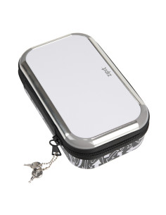ZP-375427,Penar cu fermoar ZIPIT & LOCK Tin - White Board Grey