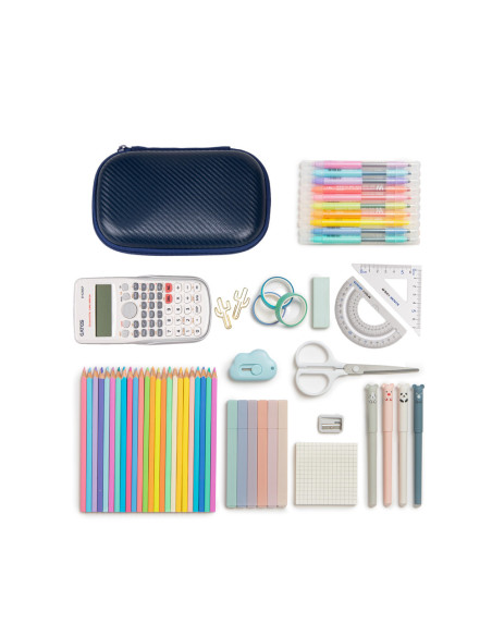 ZP-375854,Penar cu fermoar ZIPIT Carbon Storage Box cu buzunar interior- Navy Blue