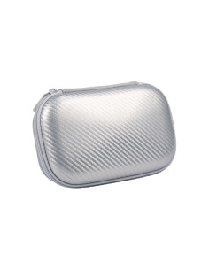 ZP-375878,Penar cu fermoar ZIPIT Carbon Storage Box cu buzunar interior- Silver