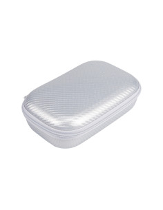 ZP-375878,Penar cu fermoar ZIPIT Carbon Storage Box cu buzunar interior- Silver 2
