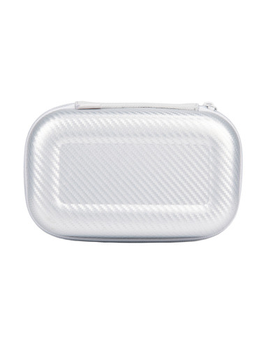 ZP-375878,Penar cu fermoar ZIPIT Carbon Storage Box cu buzunar interior- Silver