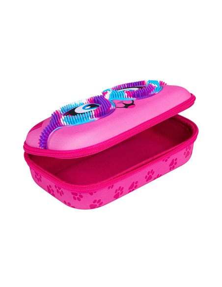 ZP-377070,Penar cu fermoar ZIPIT Sensory Storage Box - Pink Kitty