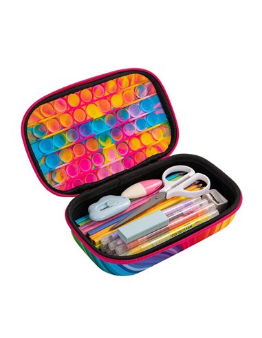 ZP-373096,Penar cu fermoar ZIPIT ZIP & POP Storage Box - Rainbow Glow