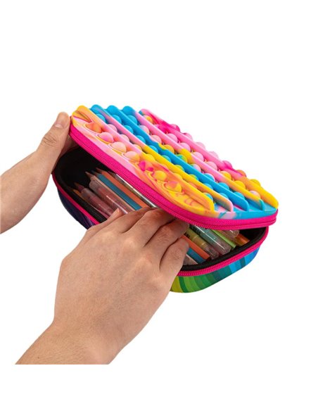 ZP-373096,Penar cu fermoar ZIPIT ZIP & POP Storage Box - Rainbow Glow