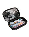 ZP-373188,Penar cu fermoar ZIPIT ZIP & POP Storage Box - Black Marble