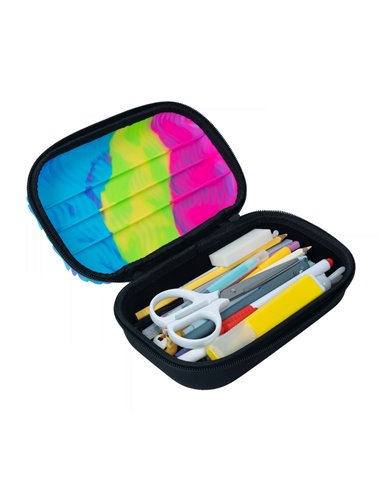 ZP-379067,Penar cu fermoar ZIPIT Wavy Silicone Top Storage Box - Neons