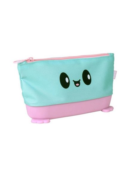 ZP-378985,Penar cu fermoar ZIPIT Silicone Standing Pouch - Blue-Pink