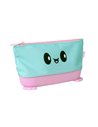 ZP-378985,Penar cu fermoar ZIPIT Silicone Standing Pouch - Blue-Pink