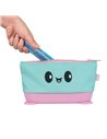 ZP-378985,Penar cu fermoar ZIPIT Silicone Standing Pouch - Blue-Pink