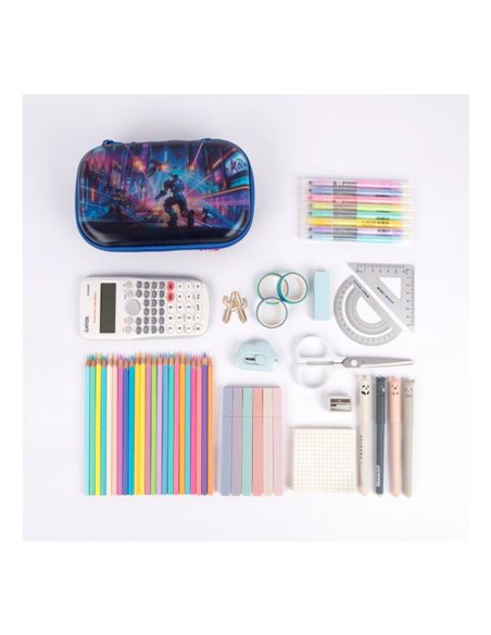 ZP-360815,Penar cu fermoar ZIPIT Lenticular Top Storage Box - Futuristic Navy