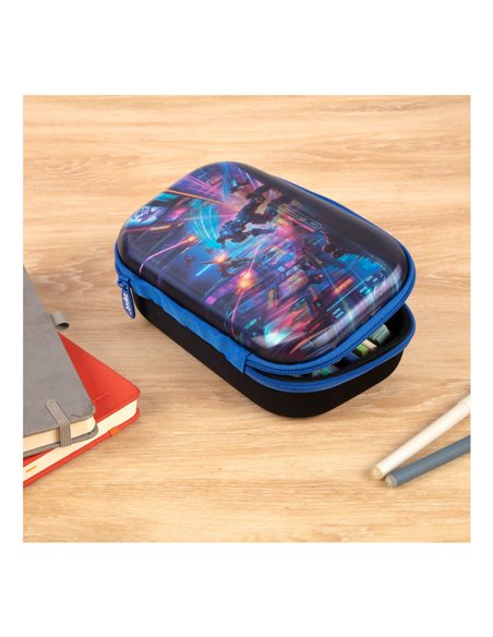 ZP-360815,Penar cu fermoar ZIPIT Lenticular Top Storage Box - Futuristic Navy