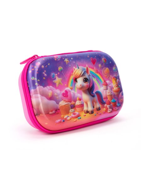 ZP-360938,Penar cu fermoar ZIPIT Lenticular Top Storage Box - Unicorn PinkCloud