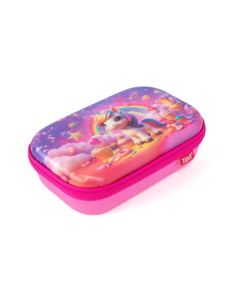 ZP-360938,Penar cu fermoar ZIPIT Lenticular Top Storage Box - Unicorn PinkCloud