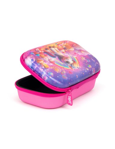ZP-360938,Penar cu fermoar ZIPIT Lenticular Top Storage Box - Unicorn PinkCloud