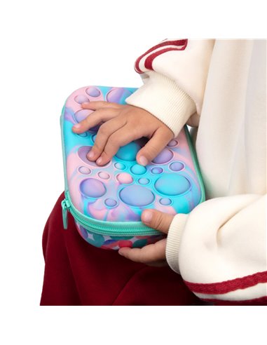 ZP-360716,Penar cu fermoar ZIPIT Bubble Top Storage Box - Pastel Melt