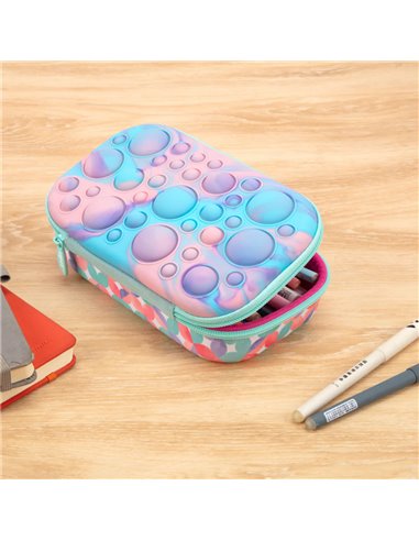 ZP-360716,Penar cu fermoar ZIPIT Bubble Top Storage Box - Pastel Melt