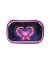 ZP-361034,Penar cu fermoar ZIPIT Clear Top Storage Box - Neon Heart