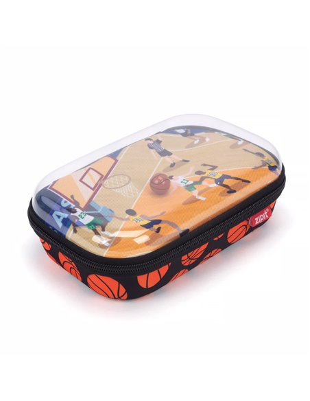 ZP-360631,Penar cu fermoar ZIPIT Playful Clear Top Box - Soccer Stadium