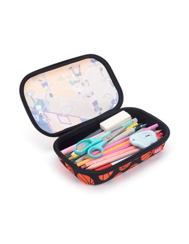 ZP-360631,Penar cu fermoar ZIPIT Playful Clear Top Box - Soccer Stadium