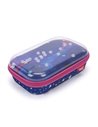 ZP-361645,Penar cu fermoar ZIPIT Playful Clear Top Box - Pink Stars