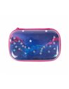 ZP-361645,Penar cu fermoar ZIPIT Playful Clear Top Box - Pink Stars