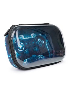 ZP-378442,Penar cu fermoar ZIPIT Clear Top Storage Box - 3D Gaming
